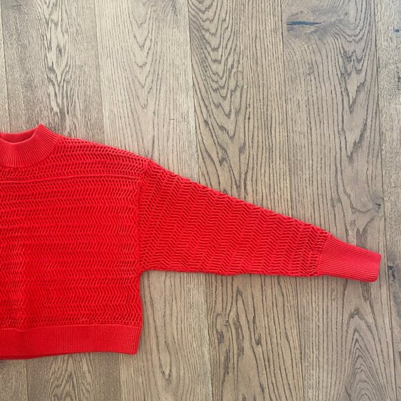 3.1 Phillip Lim Faux Plait Silk Blend Crop Sweater - Picture 8 of 11